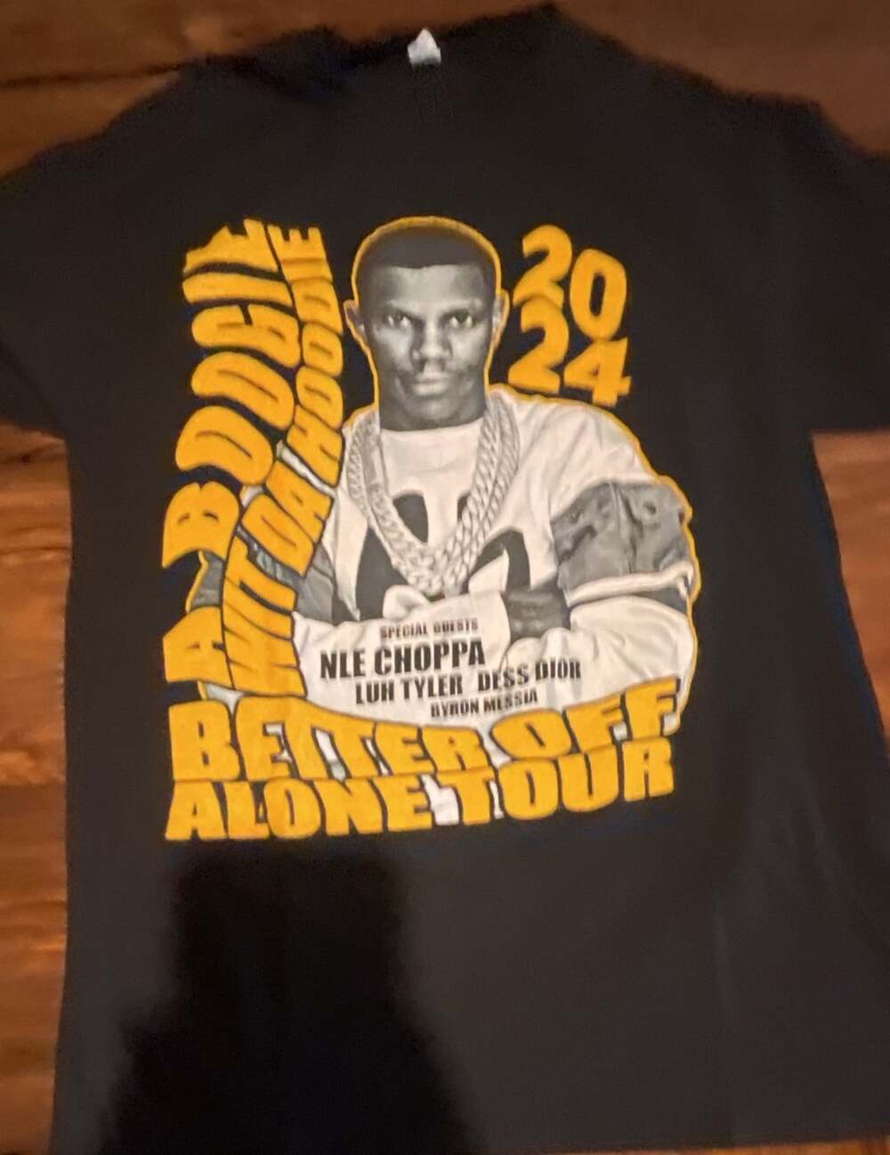 A Boogie Wit Da Hoodie Better Off Alone Tour 2024 Concert Graphic T-Shirt